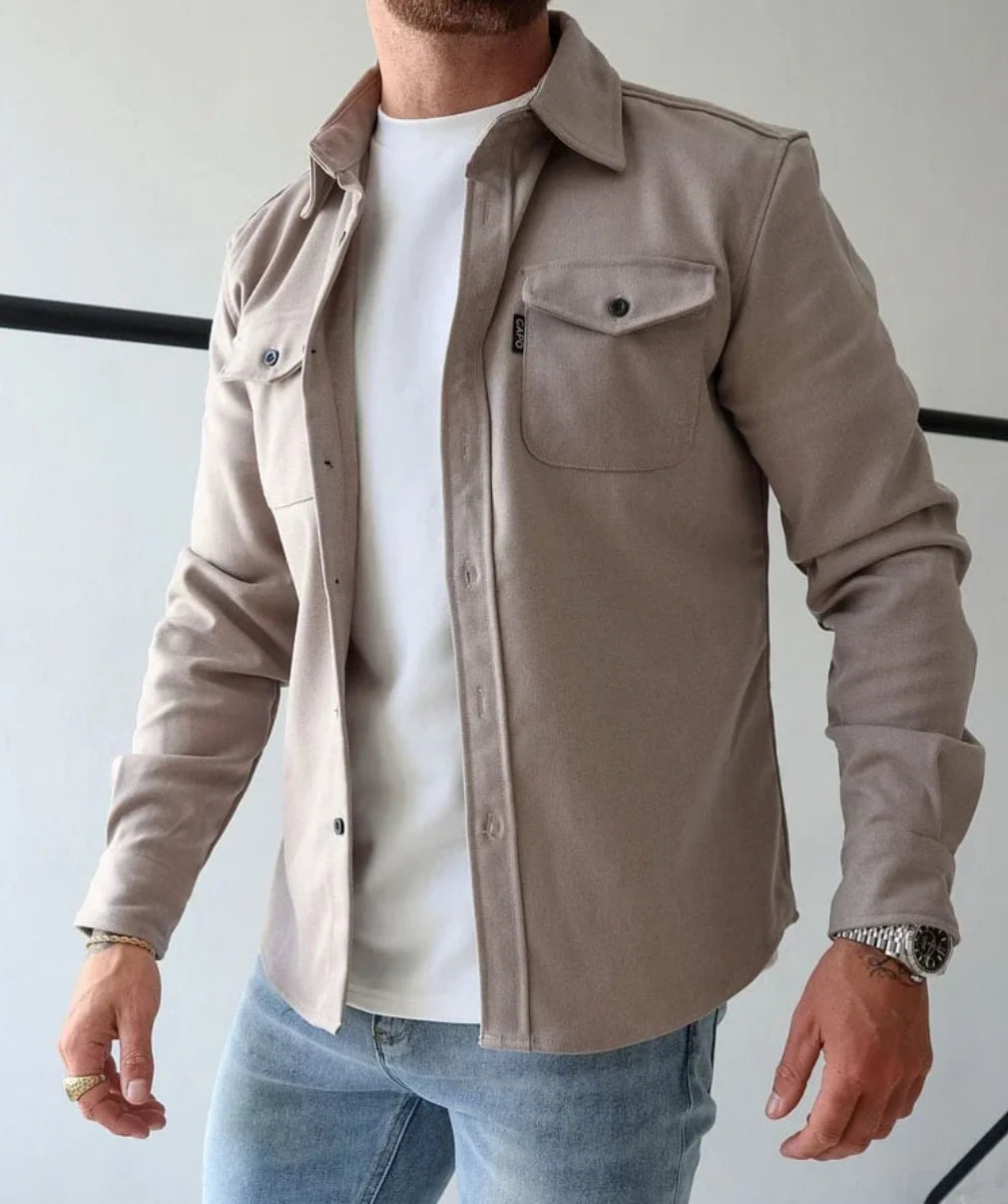 Men's Slim Fit Button-Up Casual Shirt 7