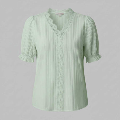 Camicetta Elegante Azzurra Donna | Camicetta Estiva Elegante