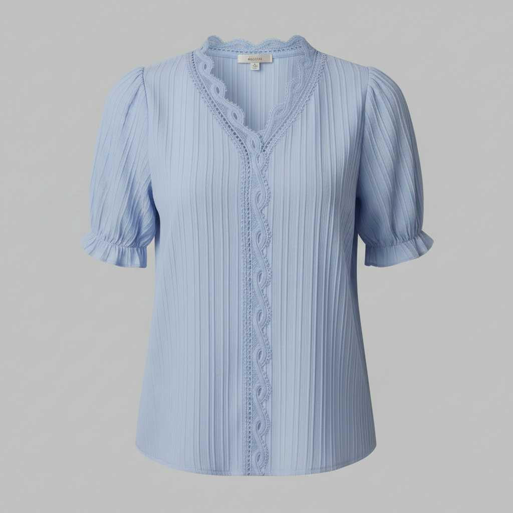Camicetta Elegante Azzurra Donna | Camicetta Estiva Elegante