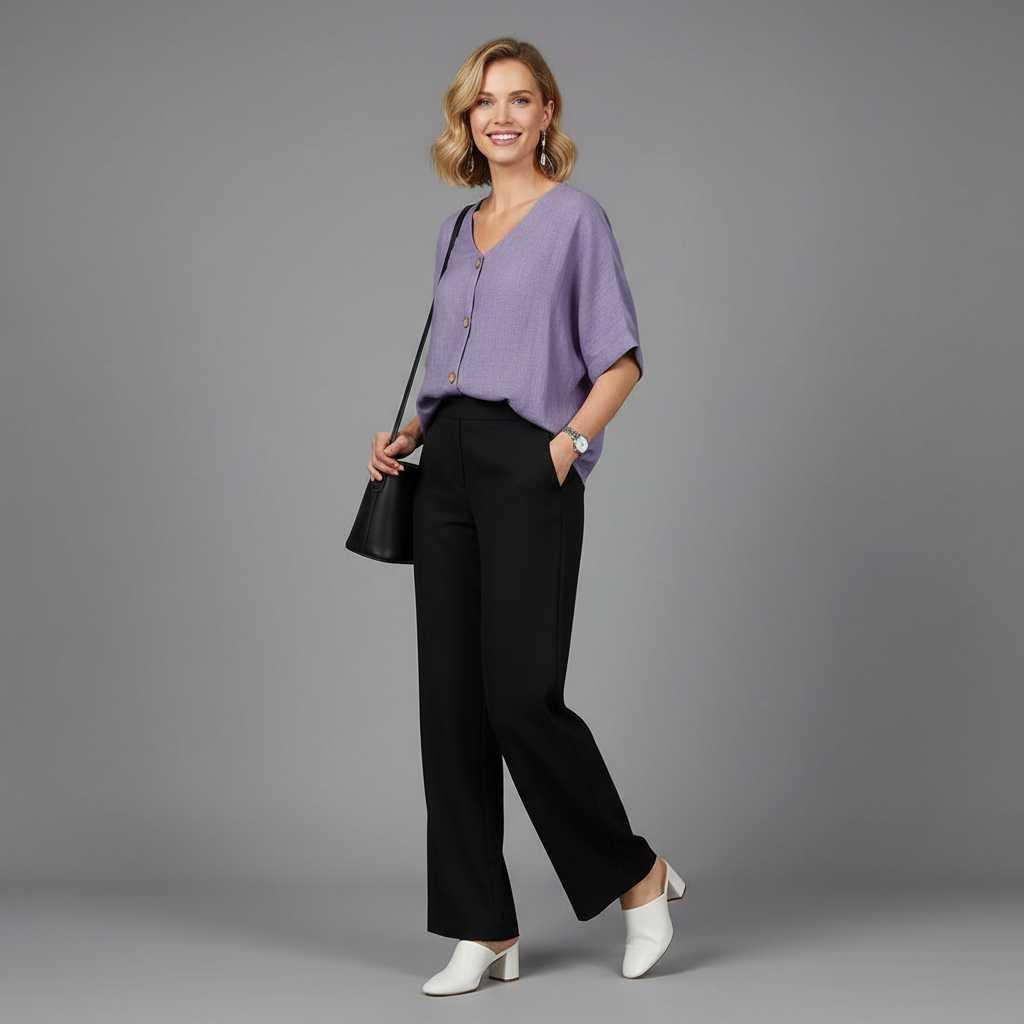 Camicetta Elegante Donna Scollo a V | Camicette Donna