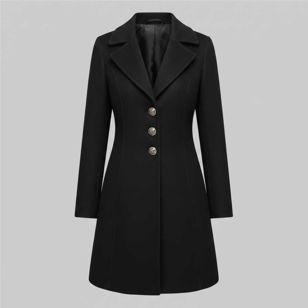 Cappotto Elegante da Donna | Cappotto in Misto Lana