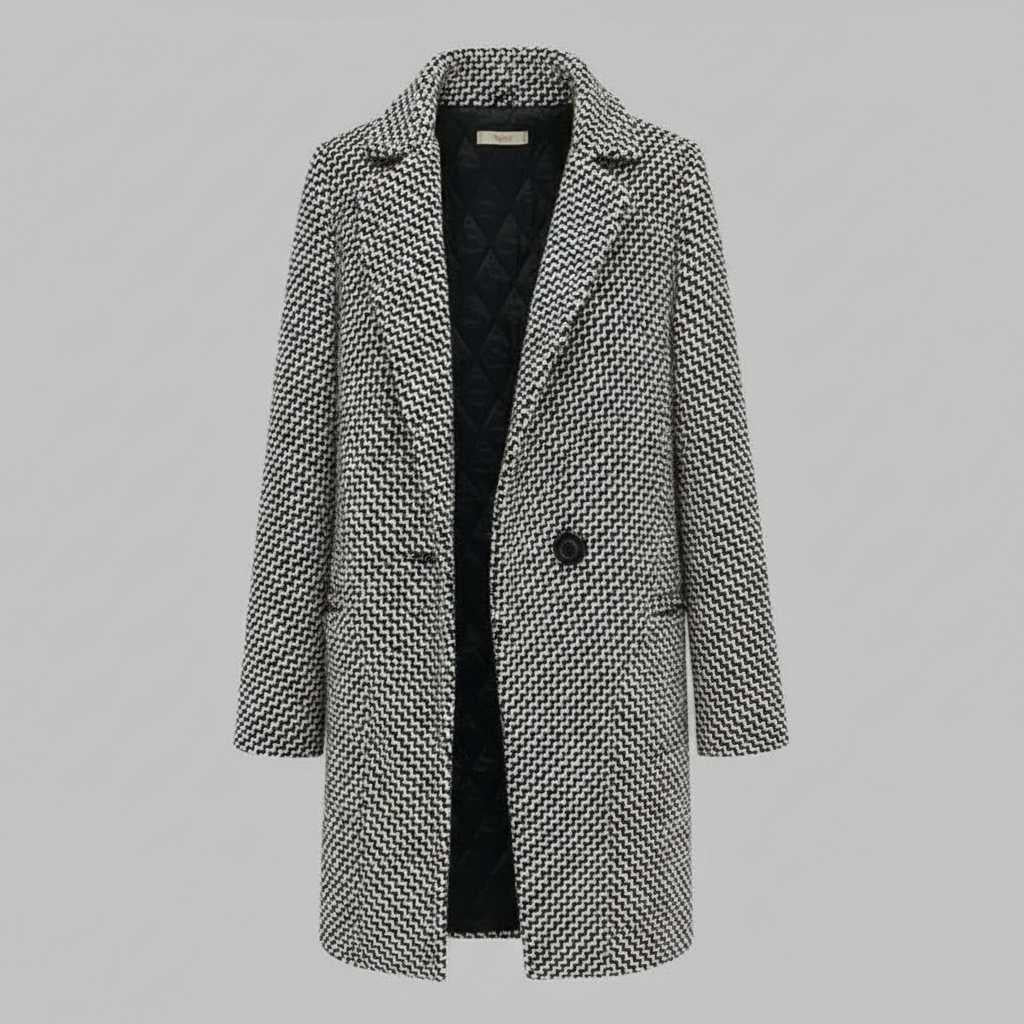 Cappotto Lungo Donna Nero Elegante in Lana | Cappotti Donna