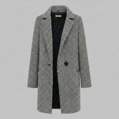 Cappotto Lungo Donna Nero Elegante in Lana | Cappotti Donna