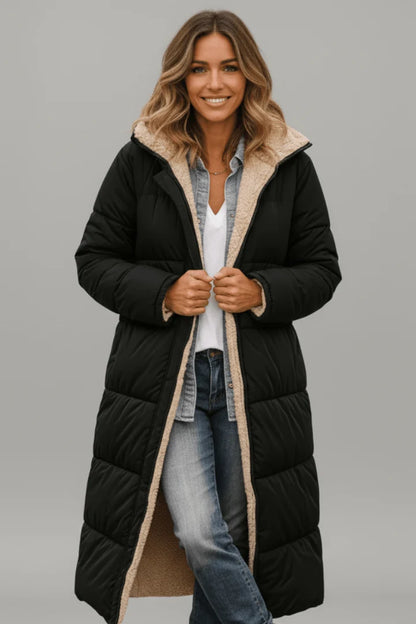 Cappotto Invernale Donna Caldo Lungo con Cappuccio 0