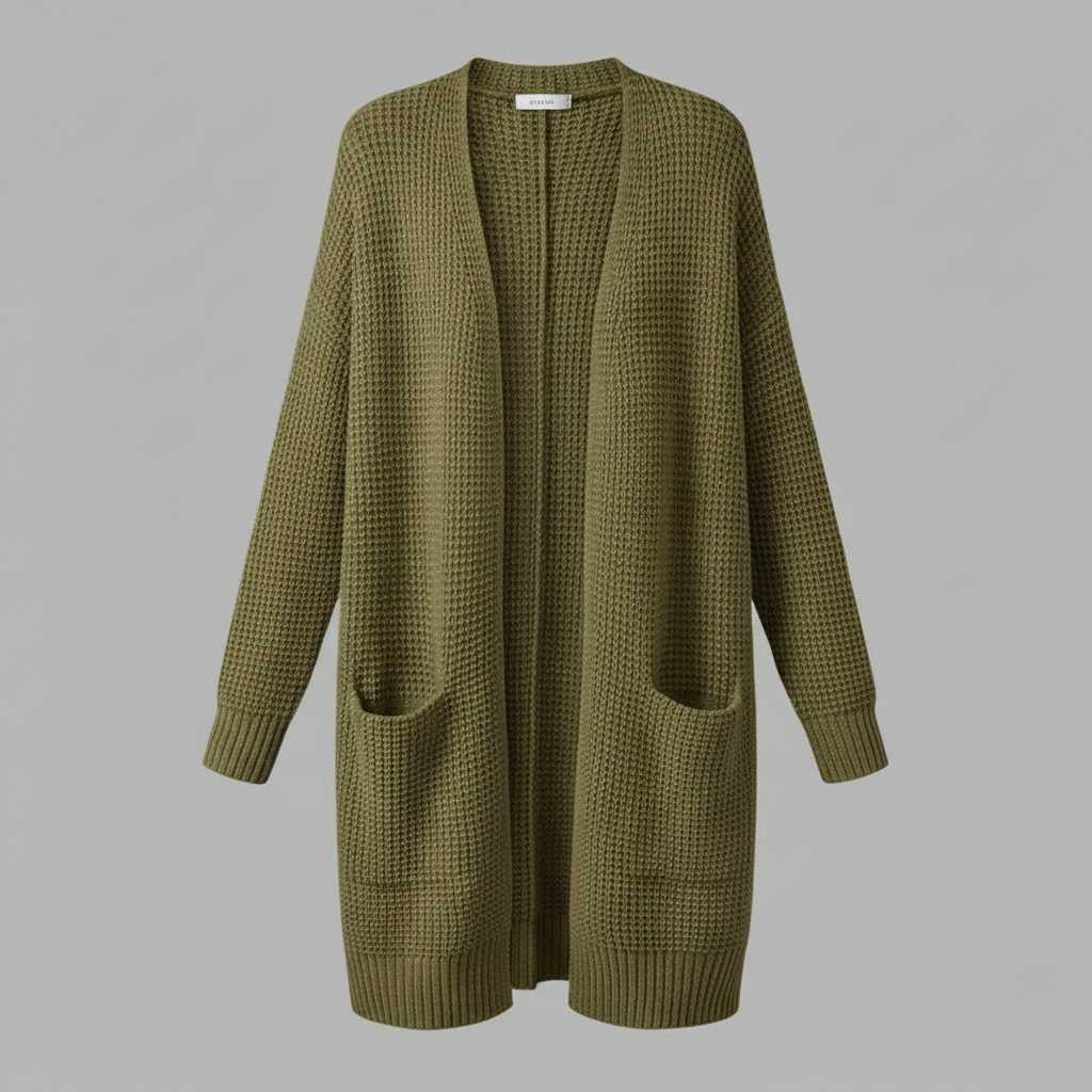 Cardigan Lungo Donna Elegante in Lana | Abbigliamento Moda