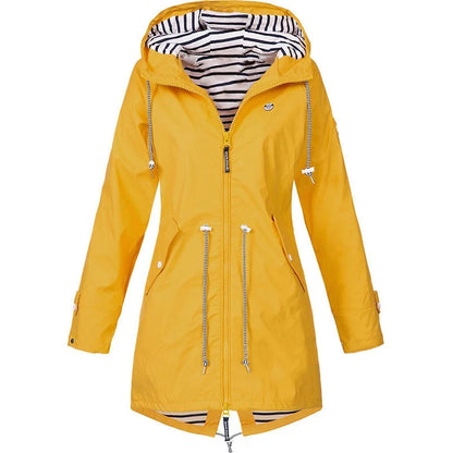 Fiora Giacca Impermeabile Donna | Antivento con Cappuccio Regolabile 5