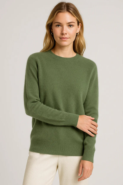 Maglione Donna Classico Girocollo Morbido a Coste 8