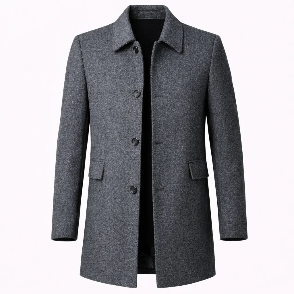 Men's Classic Tailored Winter Overcoat 5