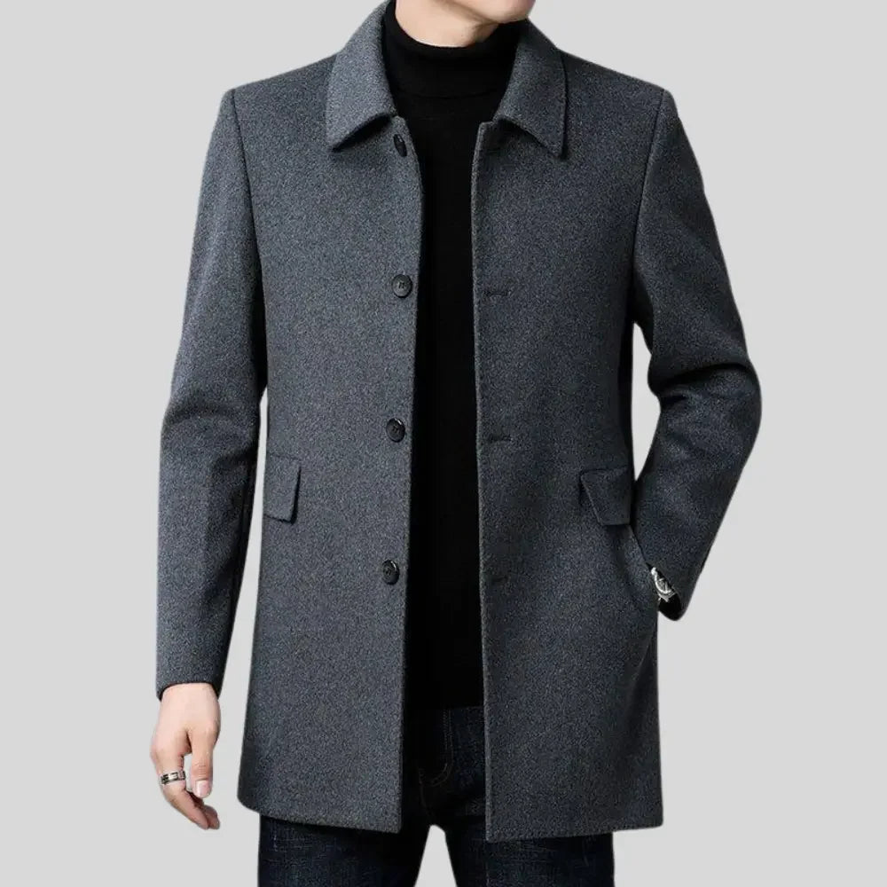 Men's Classic Tailored Winter Overcoat 7