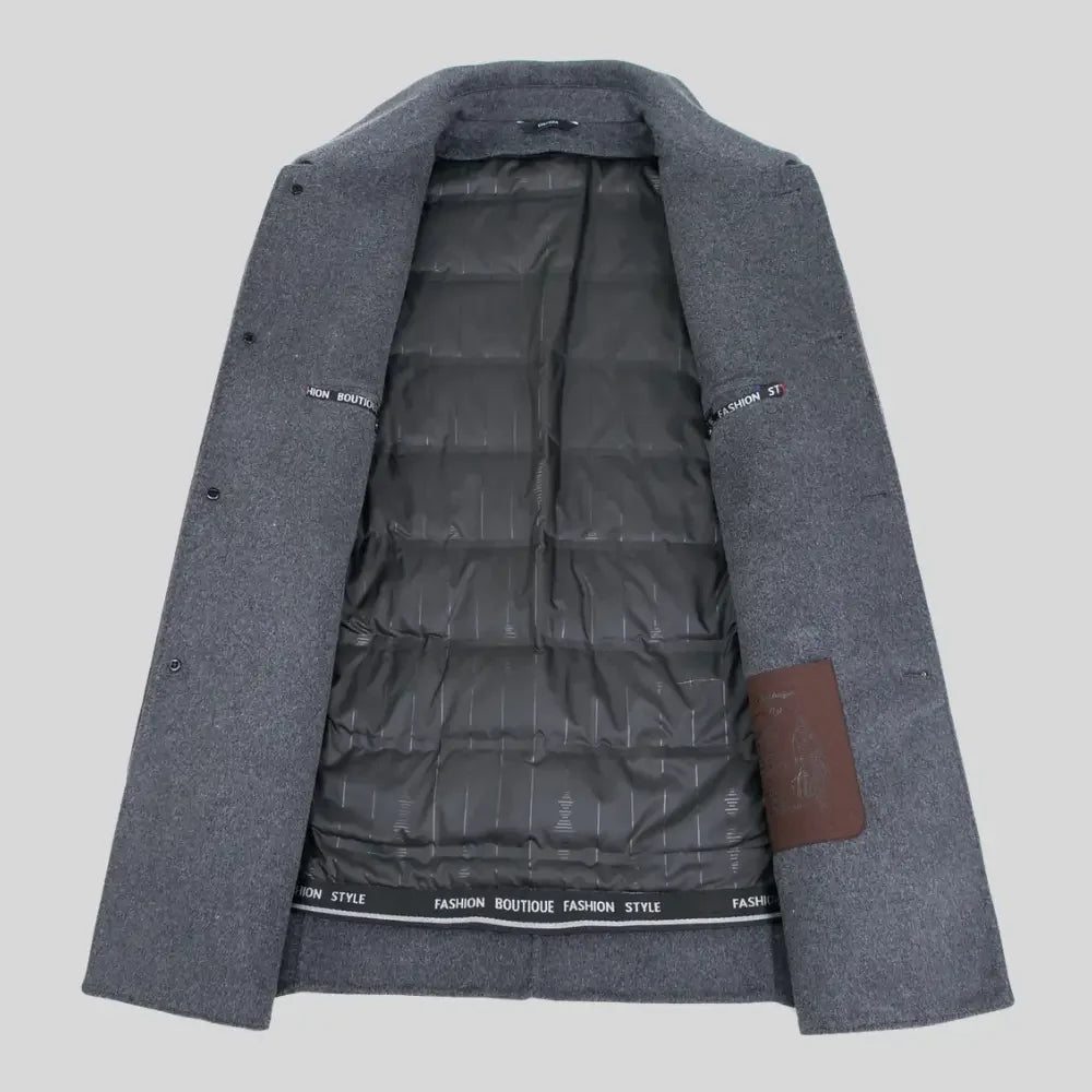 Men's Classic Tailored Winter Overcoat 8