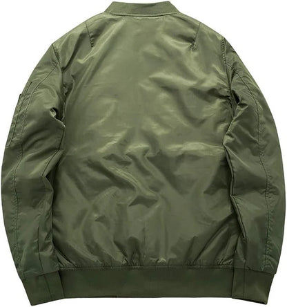 Men's Padded Classic Zip-Up Winter Bomber Jacket 3