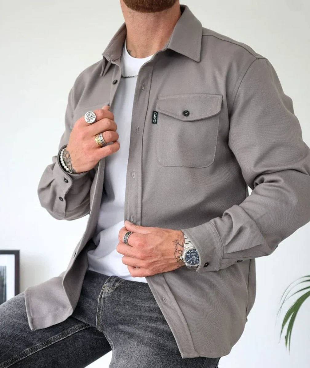 Men's Slim Fit Button-Up Casual Shirt 3