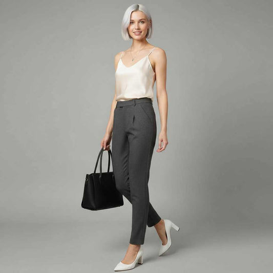 Pantaloni Eleganti Donna Bianca | Moda Femminile