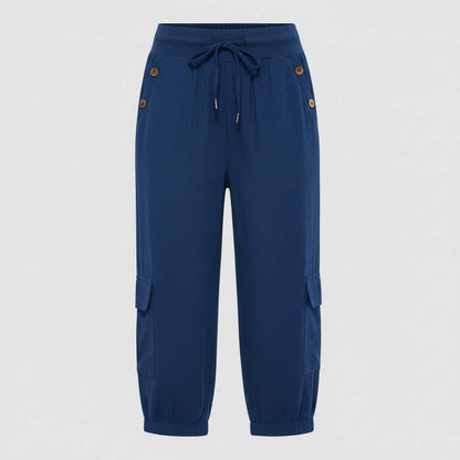 Pantaloni Jana | Pantaloni Donna Casual con Tasche e Polsini