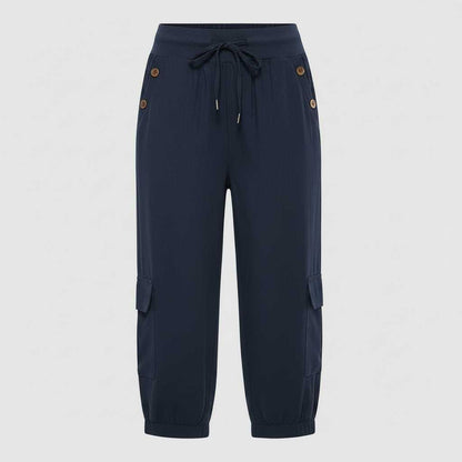 Pantaloni Jana | Pantaloni Donna Casual con Tasche e Polsini