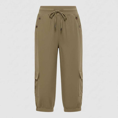 Pantaloni Jana | Pantaloni Donna Casual con Tasche e Polsini