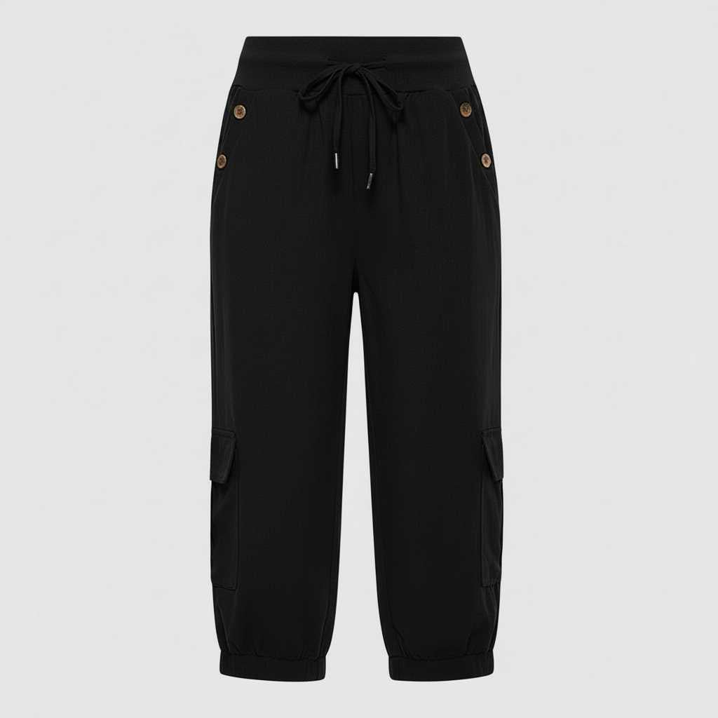 Pantaloni Jana | Pantaloni Donna Casual con Tasche e Polsini