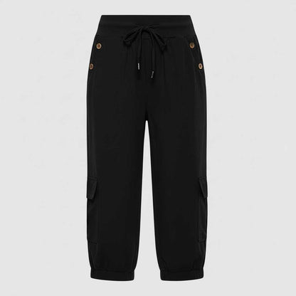 Pantaloni Jana | Pantaloni Donna Casual con Tasche e Polsini
