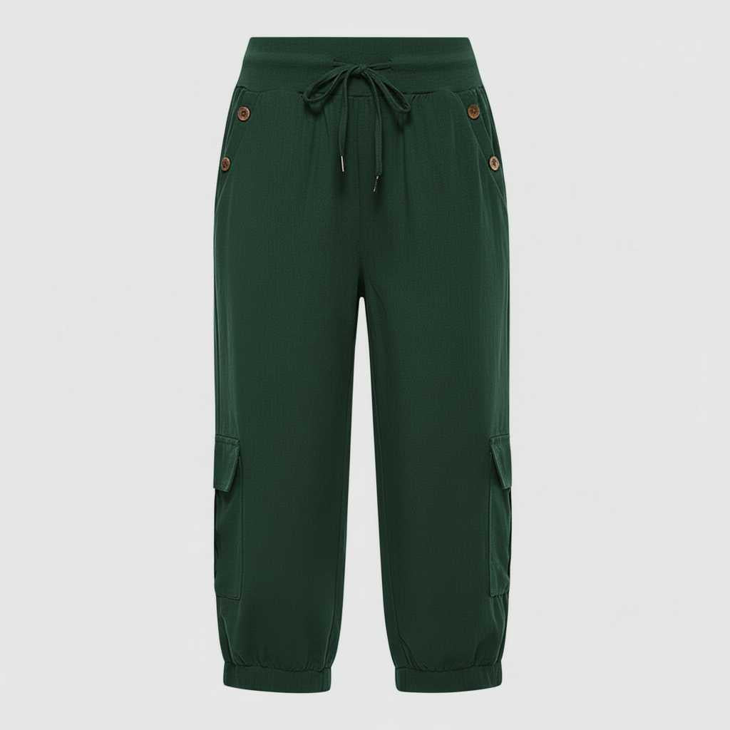 Pantaloni Jana | Pantaloni Donna Casual con Tasche e Polsini